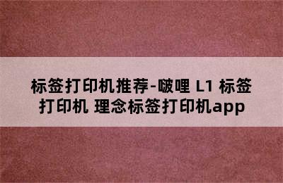 标签打印机推荐-啵哩 L1 标签打印机 理念标签打印机app